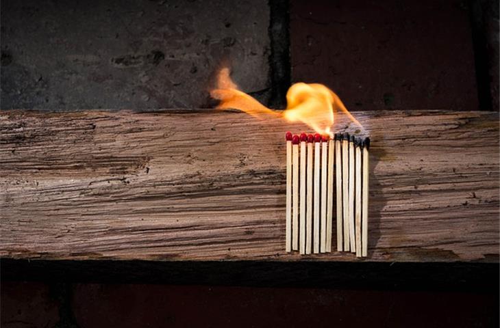 needle flame