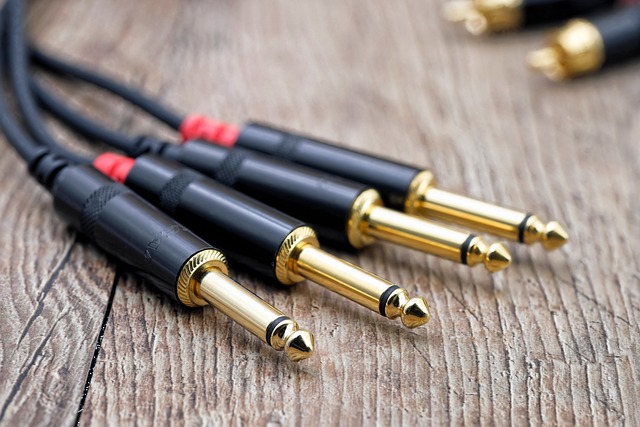 metal spring head audio cable